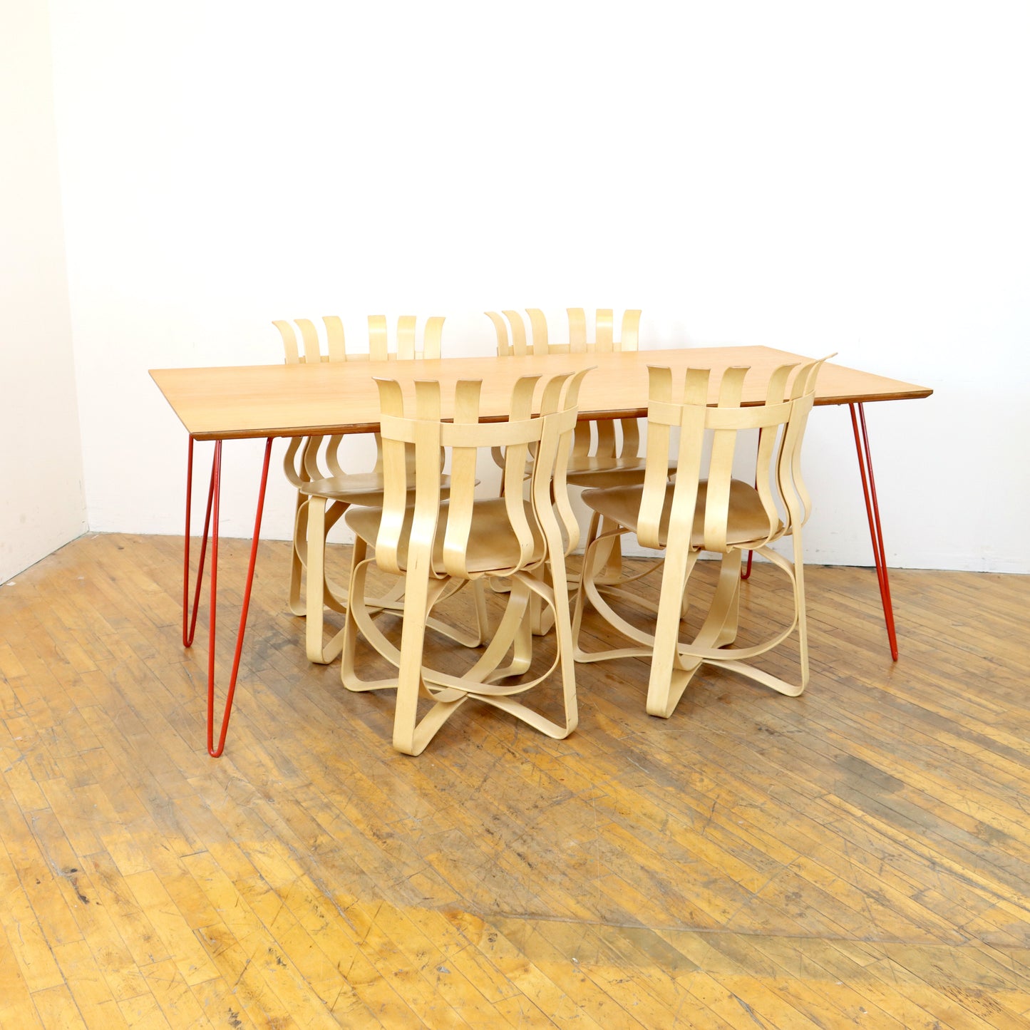 Vintage Hairpin Dining Table