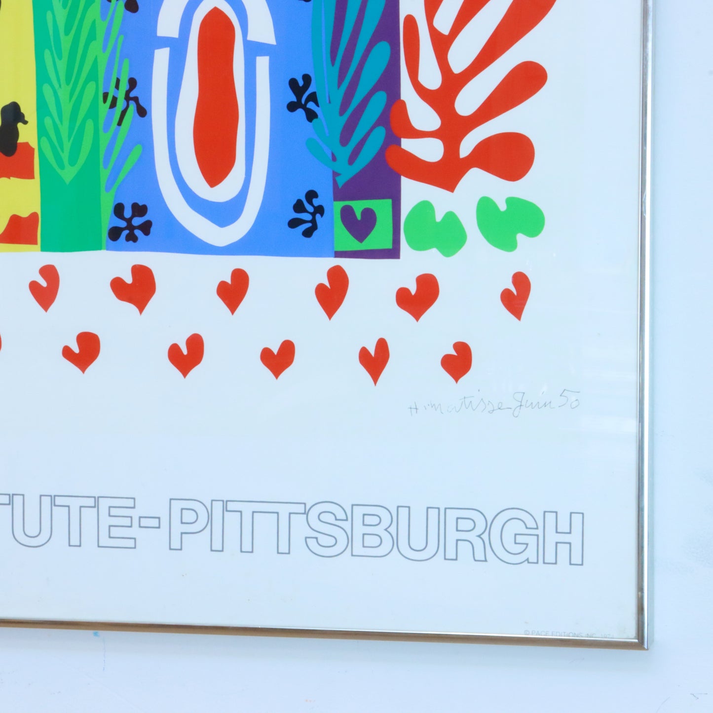 Large 1974 Matisse Exhibition Screen Print