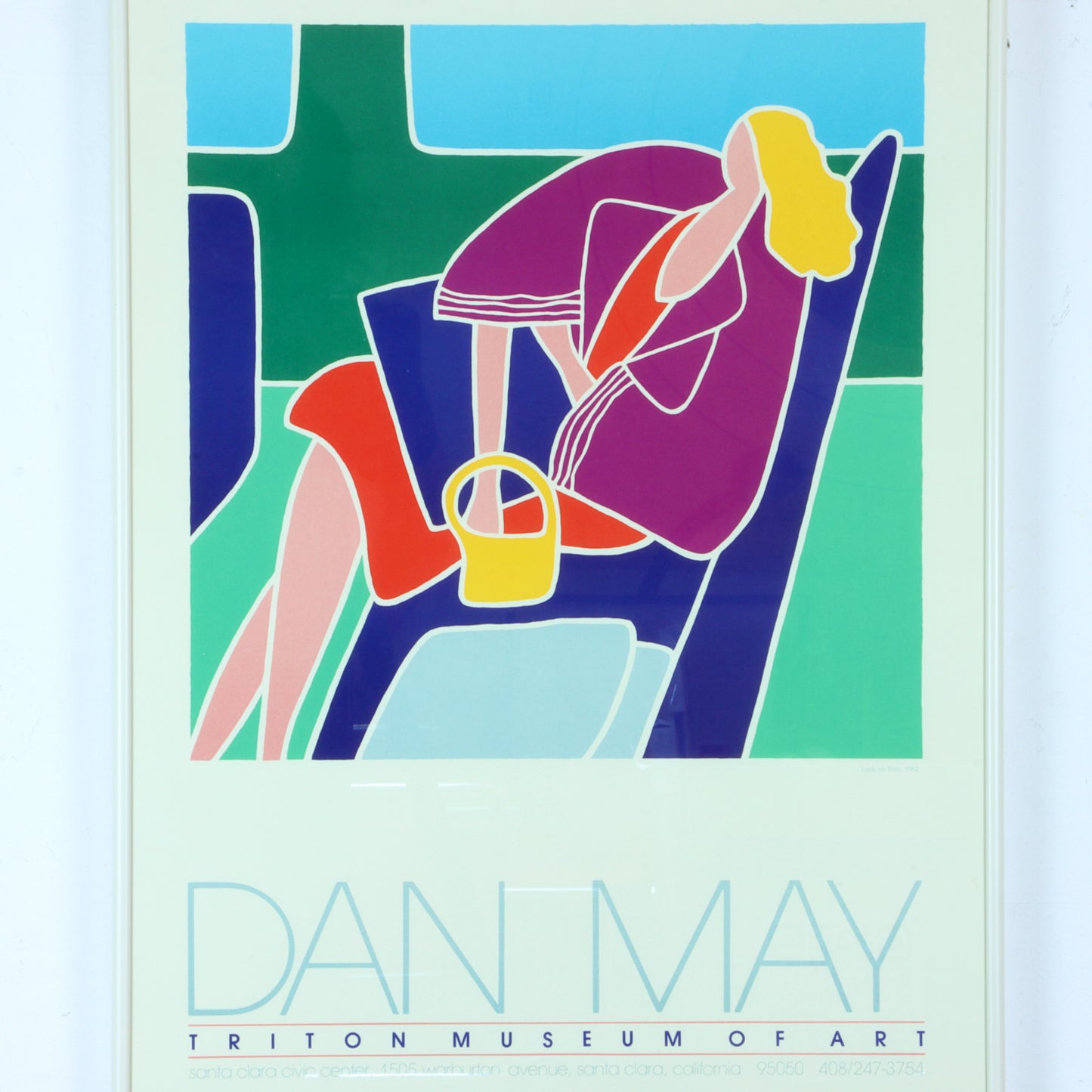 1980s Dan May Exhibition Poster