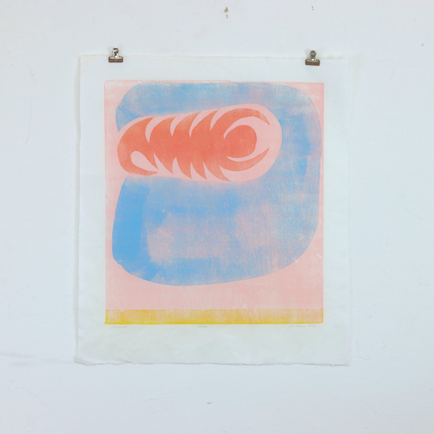 1990 Relief Print by Joyce Dean