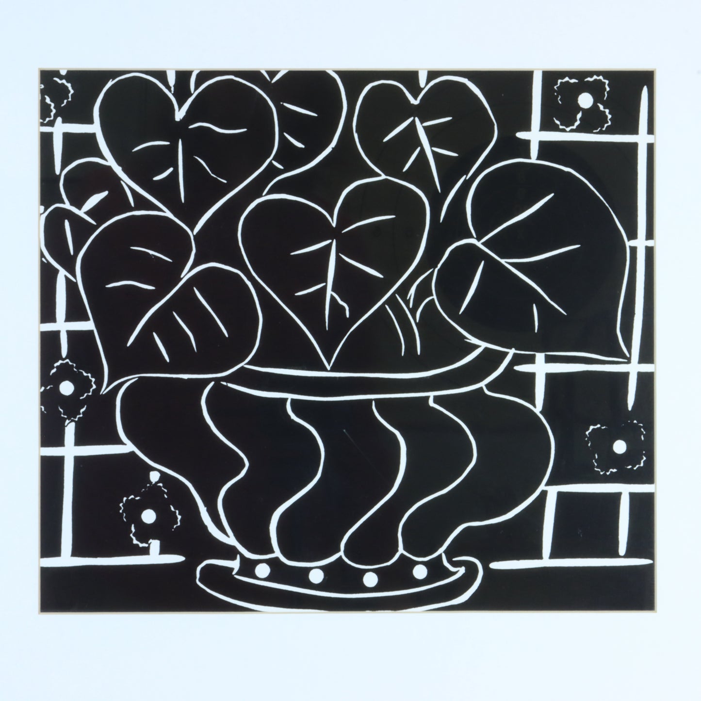 Vintage Framed Matisse "Begonia Basket" Print