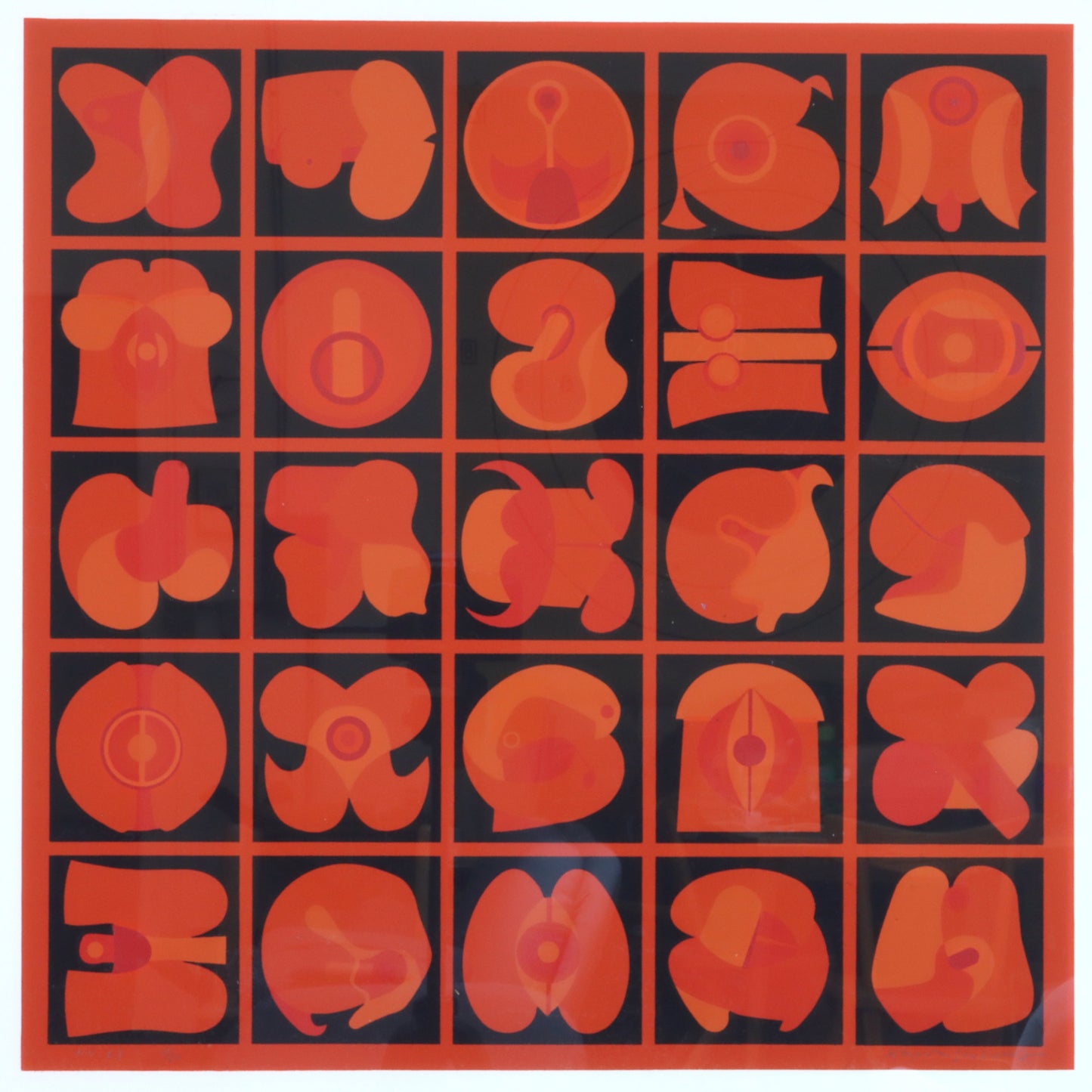 Takeshi Kawashima No. 68 Original Screen Print, Framed