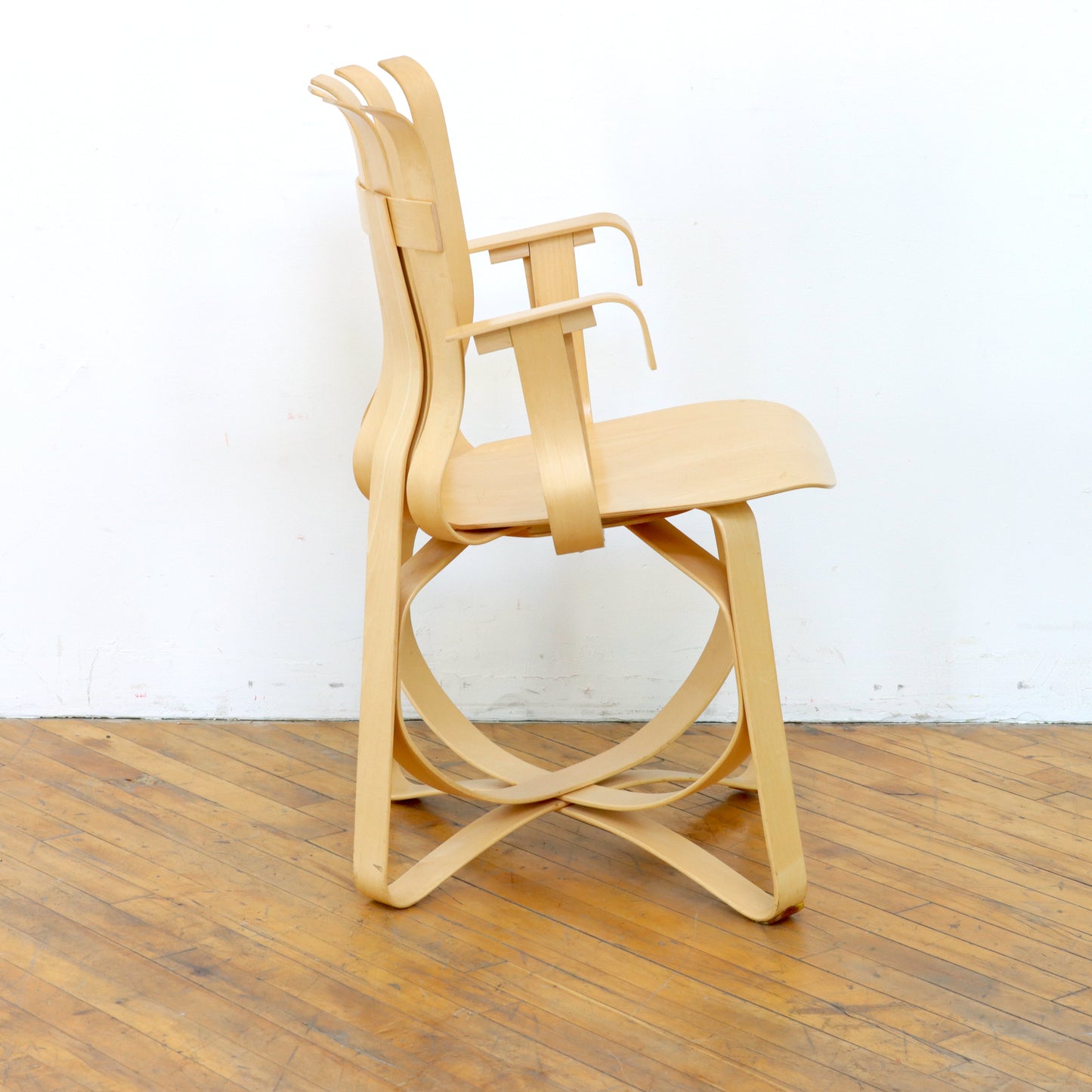 Set of 6 Frank Gehry Hat Trick Chairs
