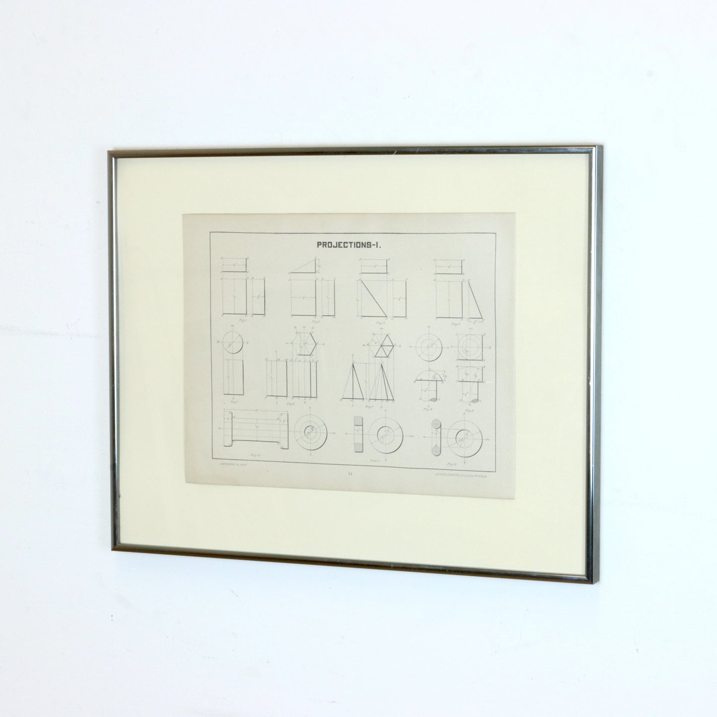 1897 Mechanical Drafting Print