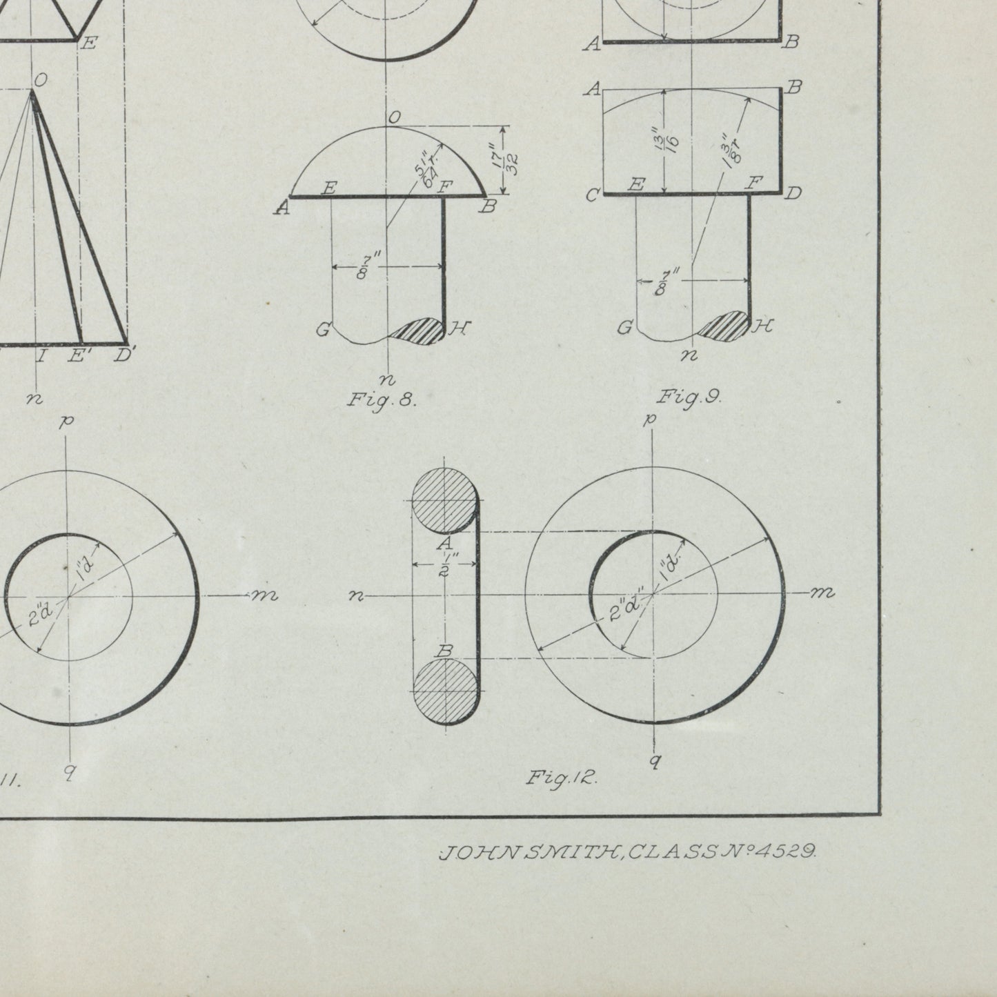 1897 Mechanical Drafting Print