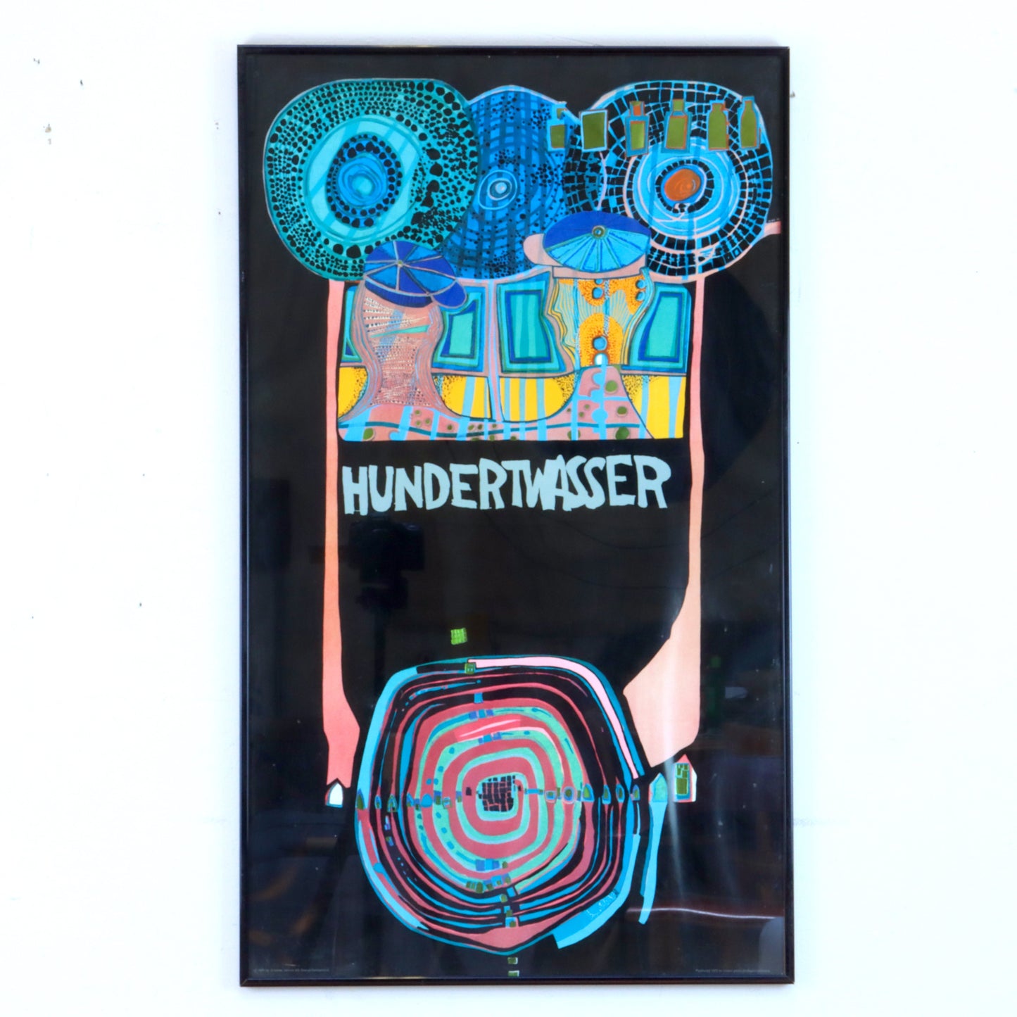 1975 Hundertwasser Poster, Framed