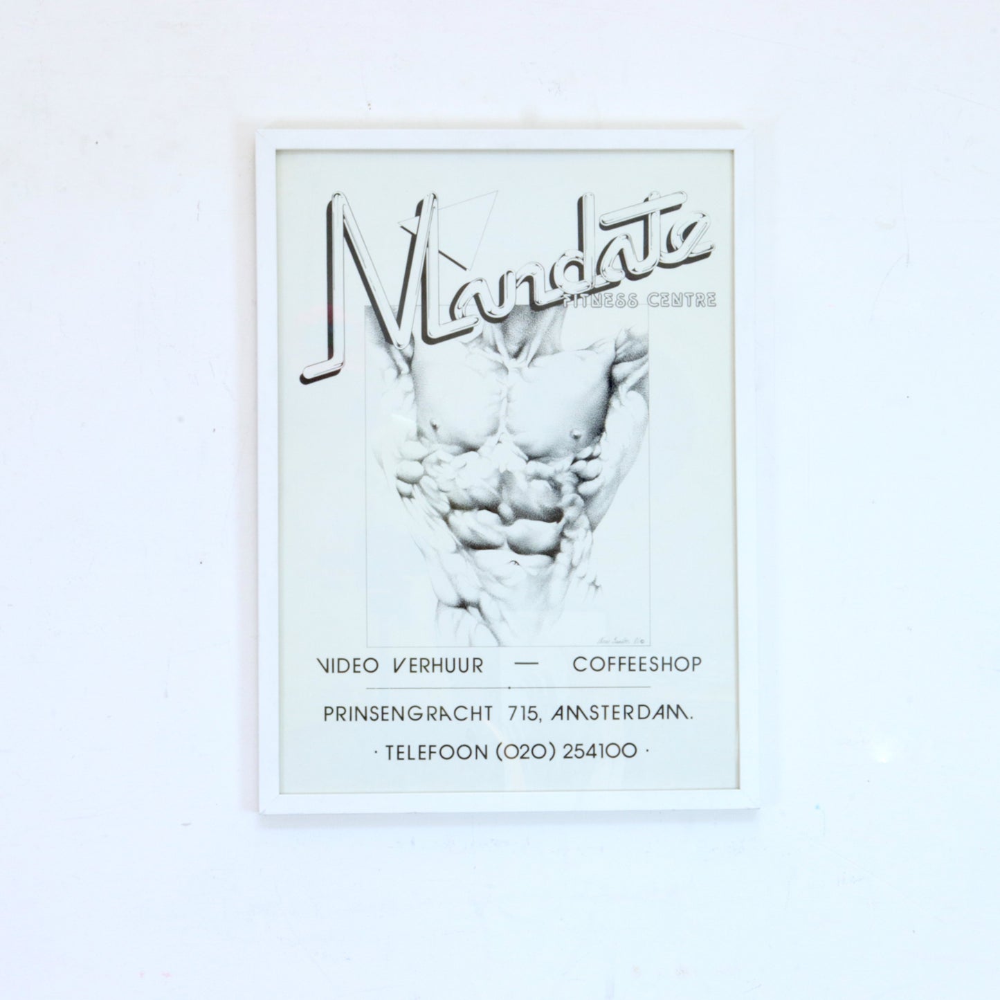 Framed 1986 Hot Pointillist Bod Poster