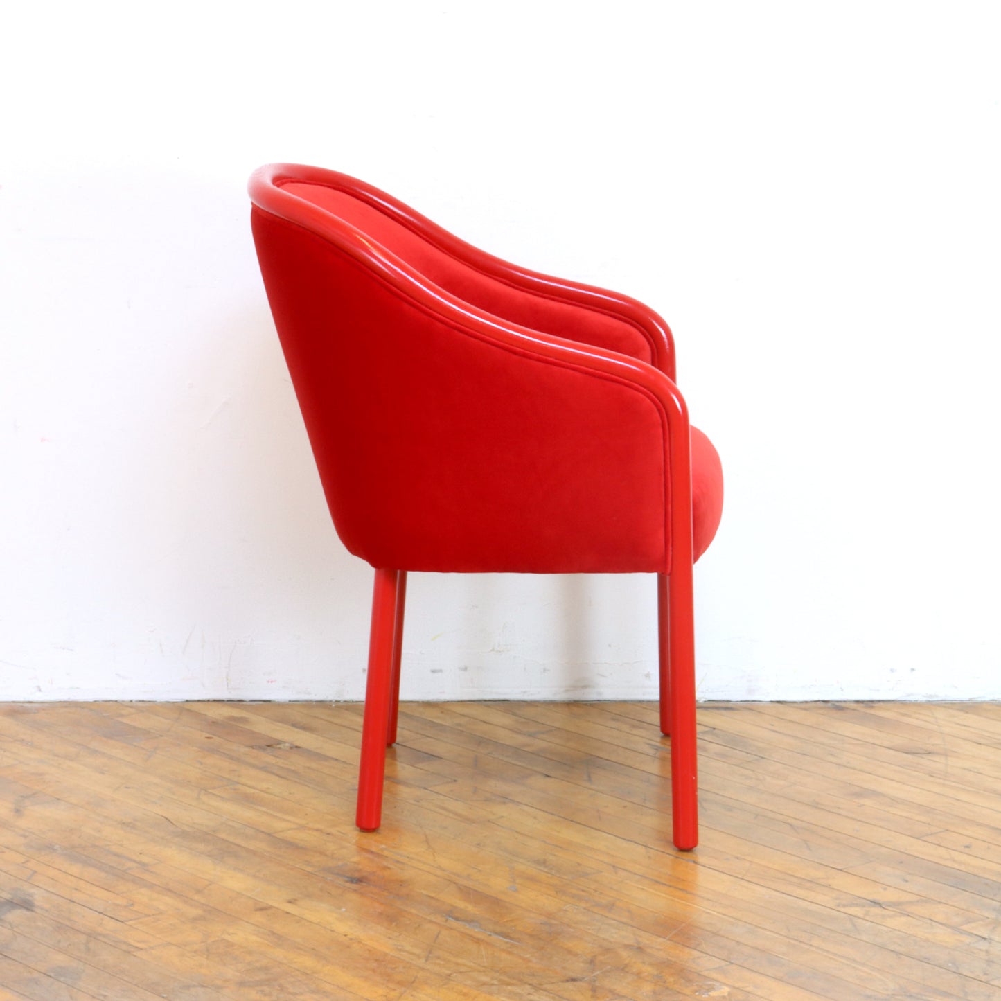 Pair of Ward Bennett Barrel Chairs