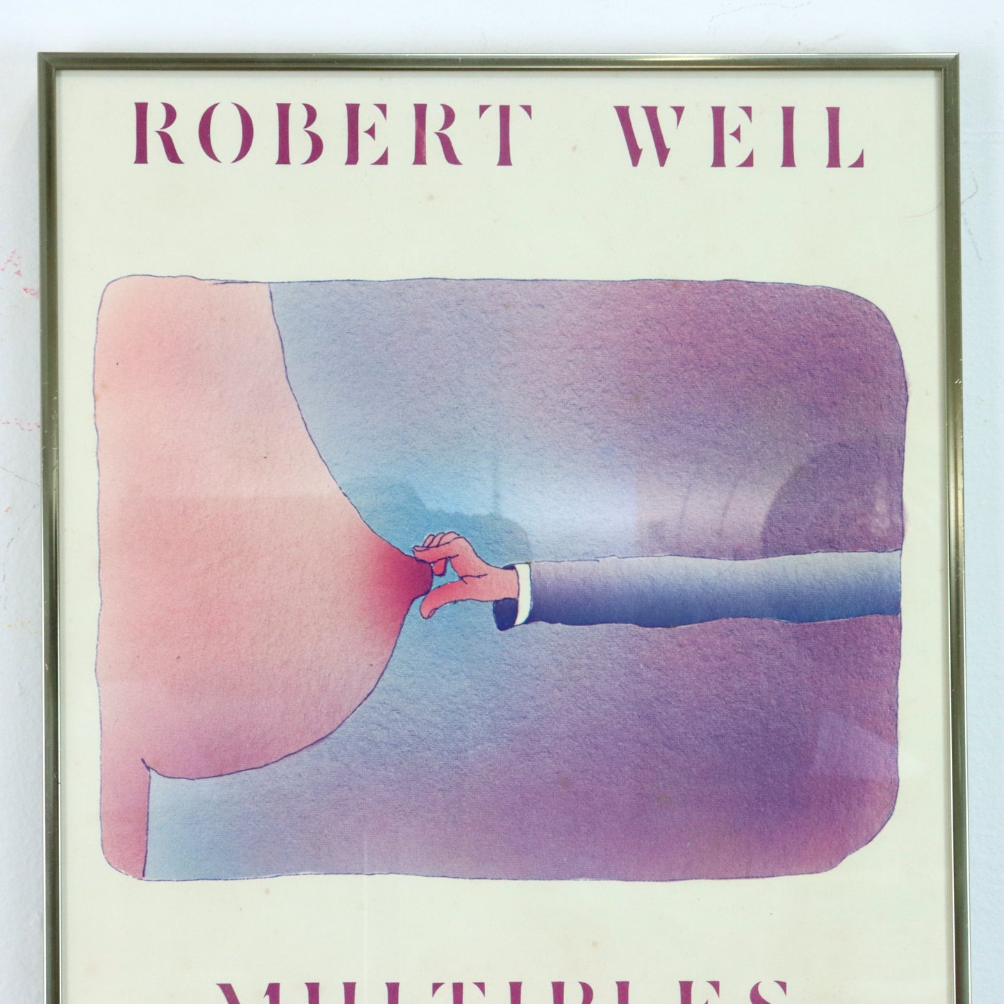 "Multiples" Exhibition Poster by Robert Weil