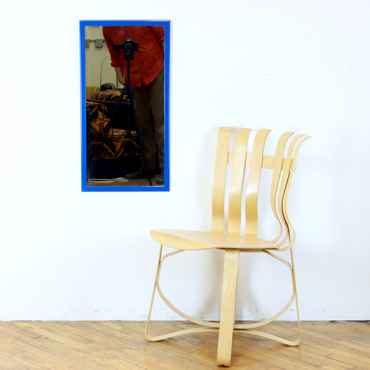 Vintage Blue Mirror