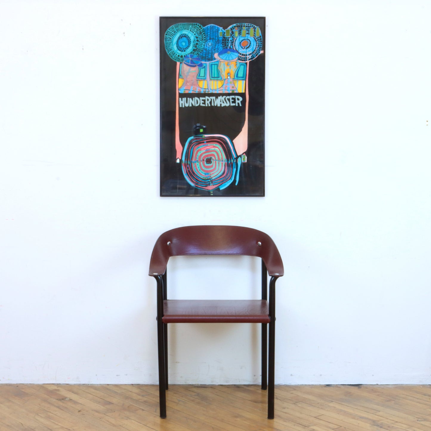 1975 Hundertwasser Poster, Framed