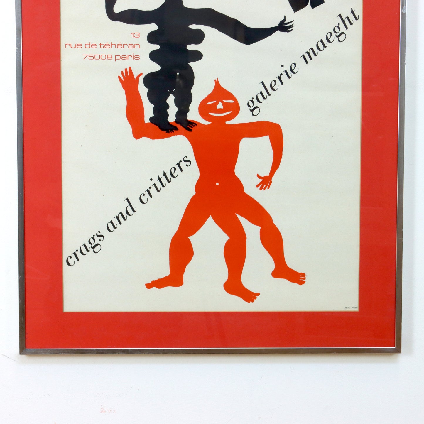 1975 Alexander Calder "Crags and Critters" Exibition Poster