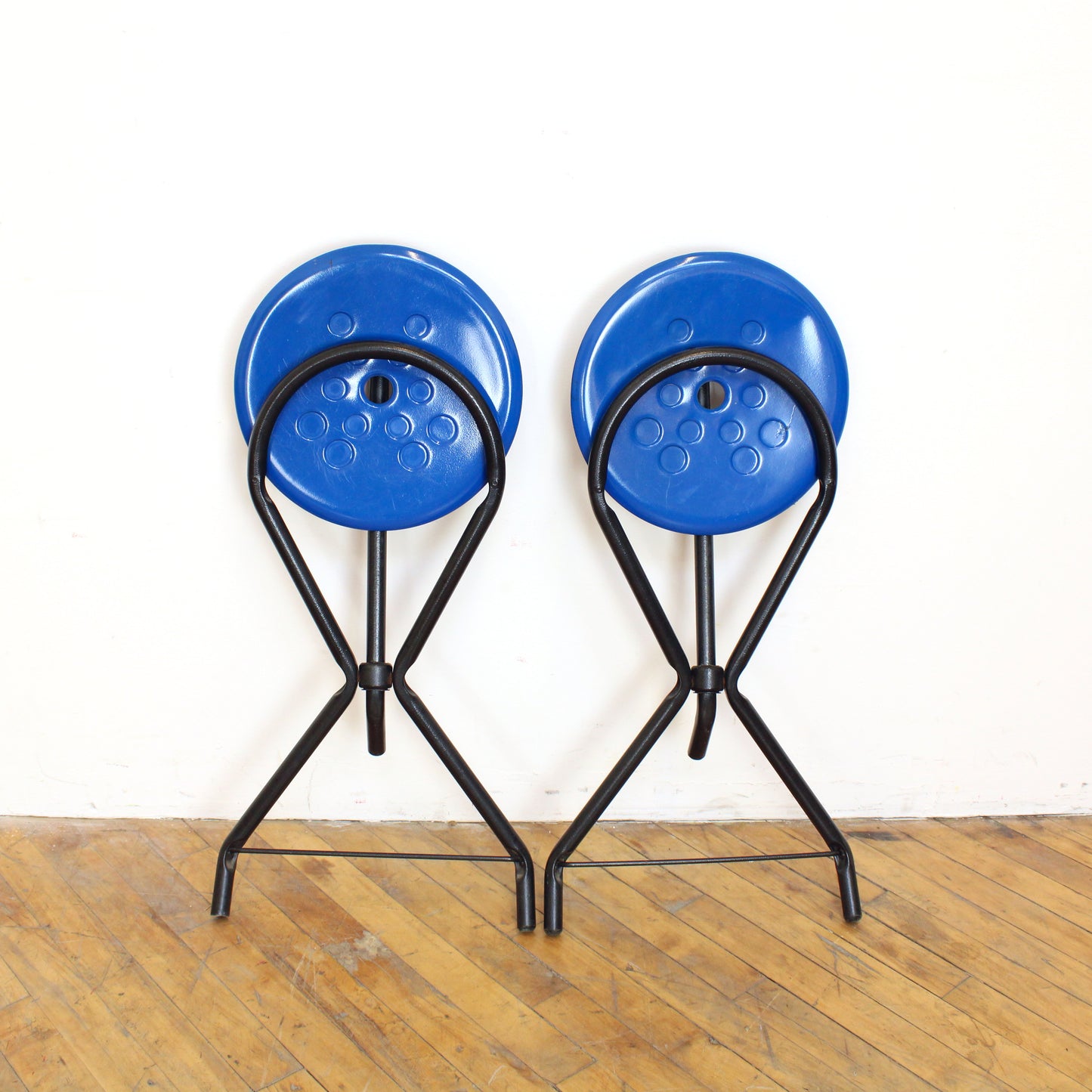 Pair of 1980s Tubecon Folding Stools