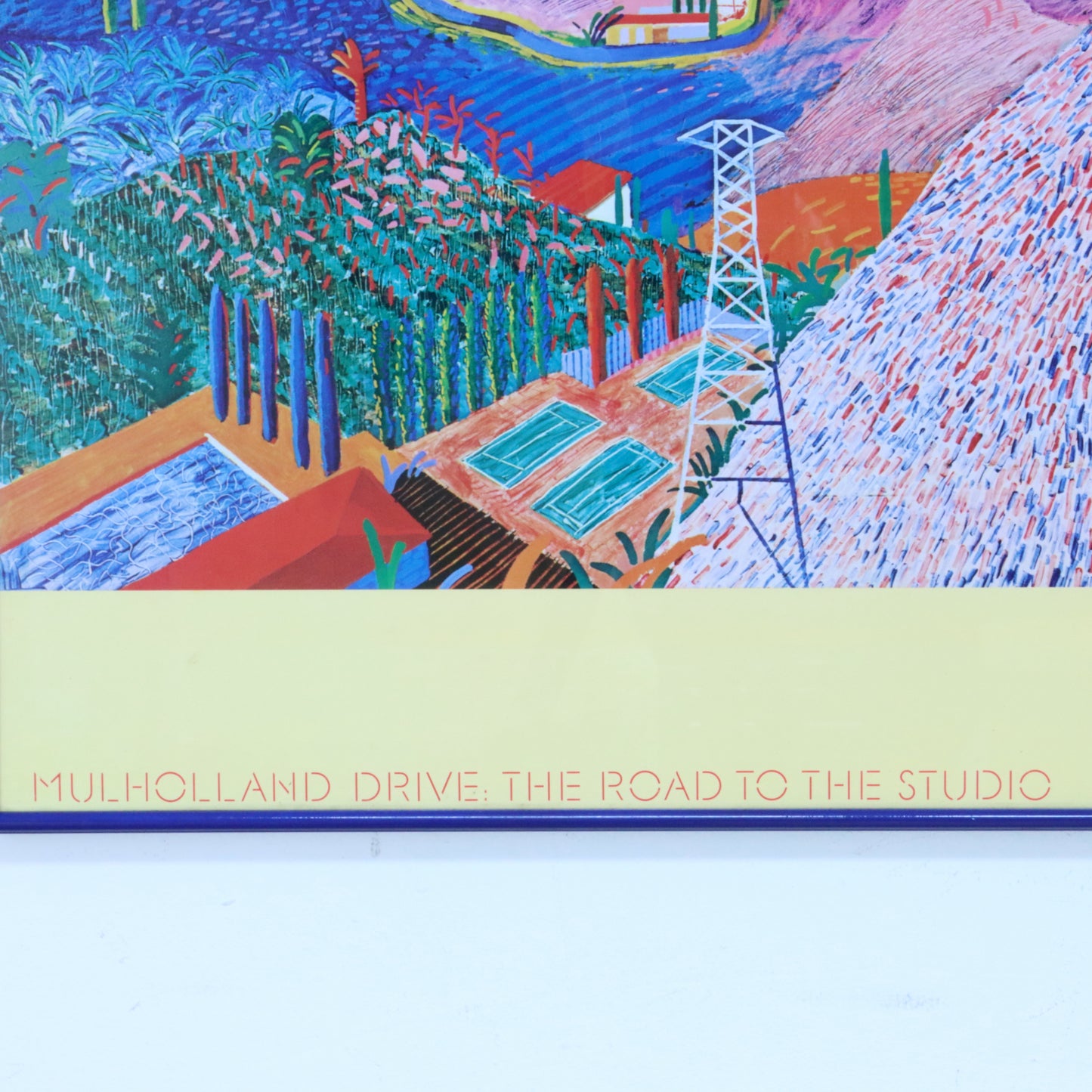1980 David Hockney "Mulholland Drive: The Road to the Studio" Poster