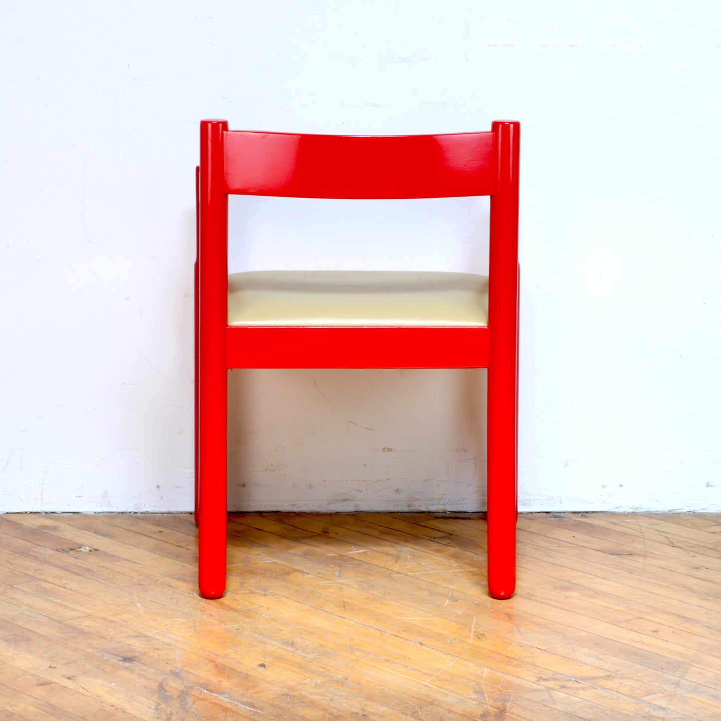 Pair of Vintage Red Carimate Style Chairs