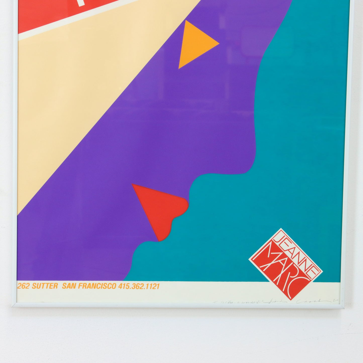 1980 Jeanne Marc Poster by John Casado, Signed