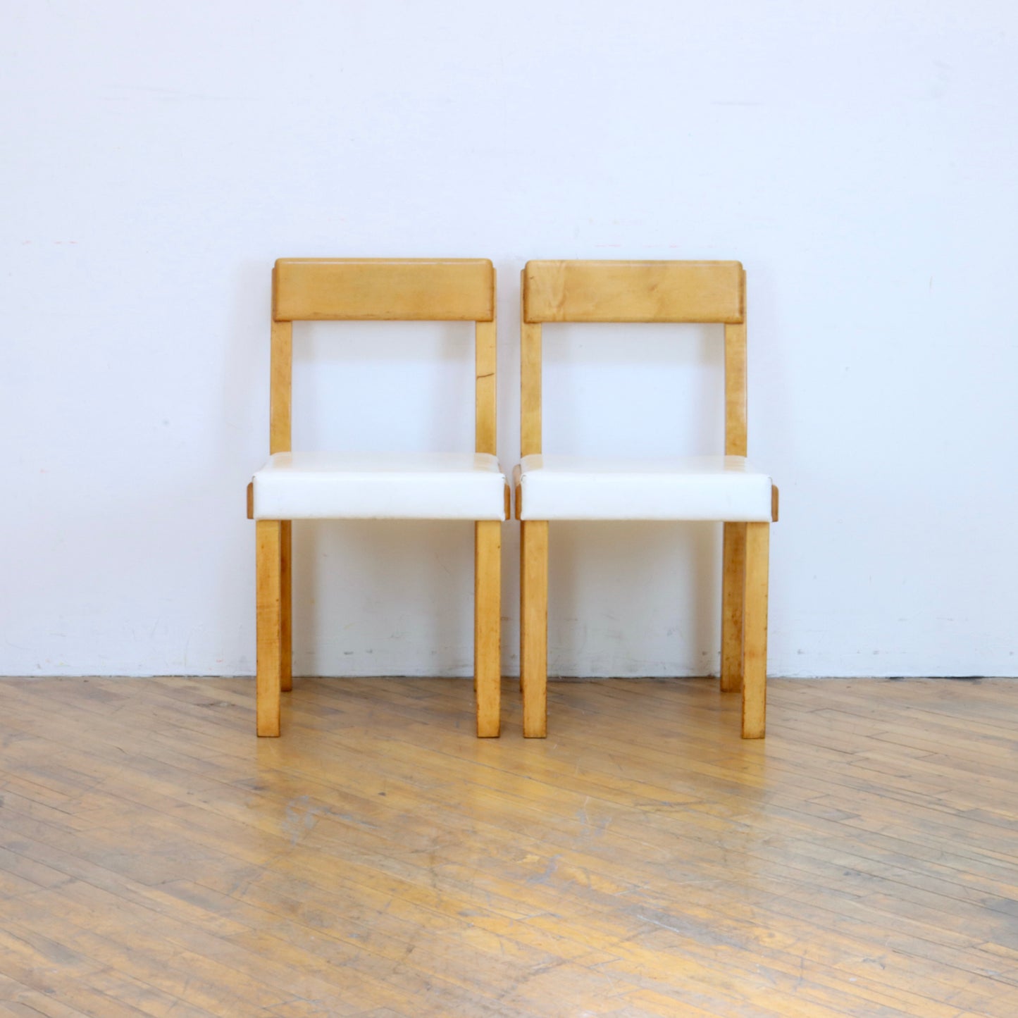 Pair of 1935 Russel Wright "American Modern" Chairs