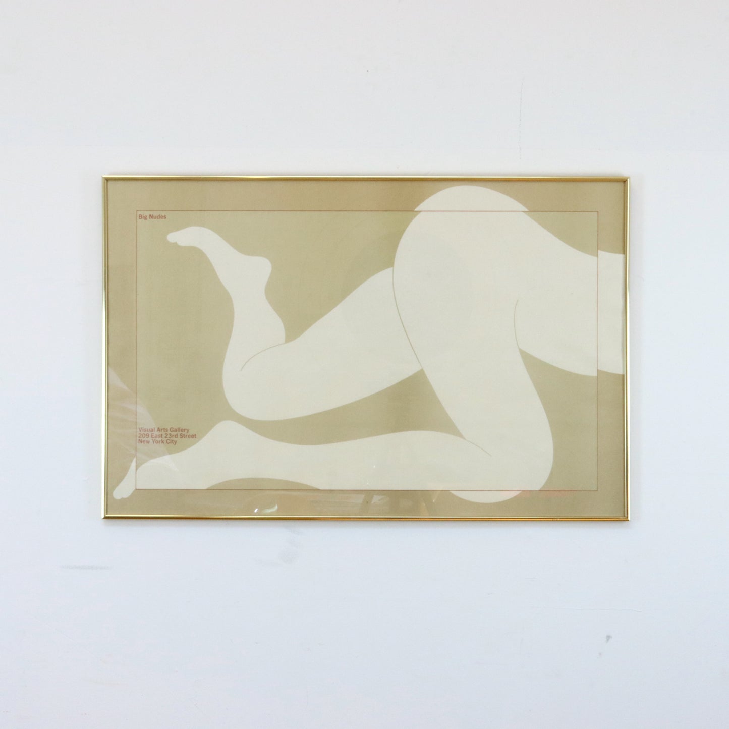 1970 Milton Glaser "Big Nudes" Exhibition Poster.