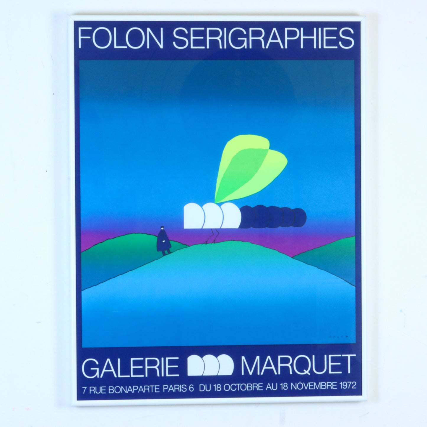 1972 Folon Exhibition Silkscreen