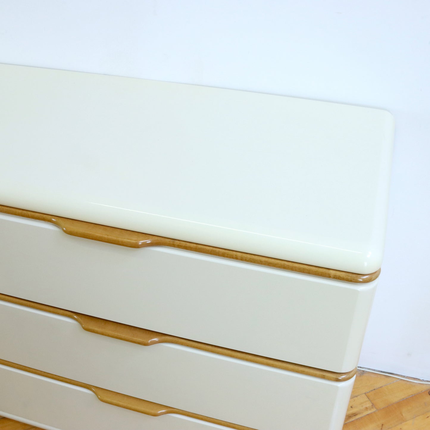 1980s Lane Lacquered Lowboy Dresser