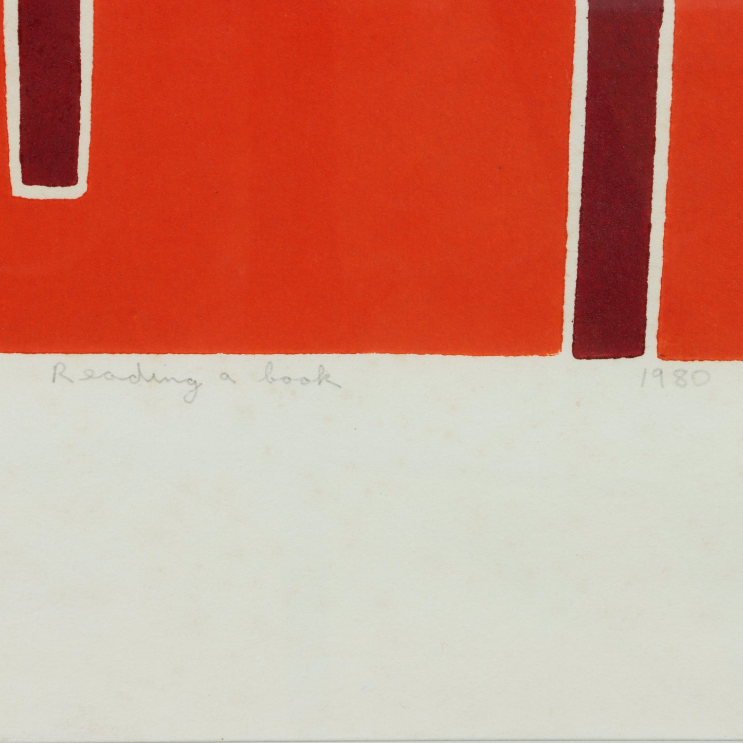 1980 "Reading a Book" by Dan May