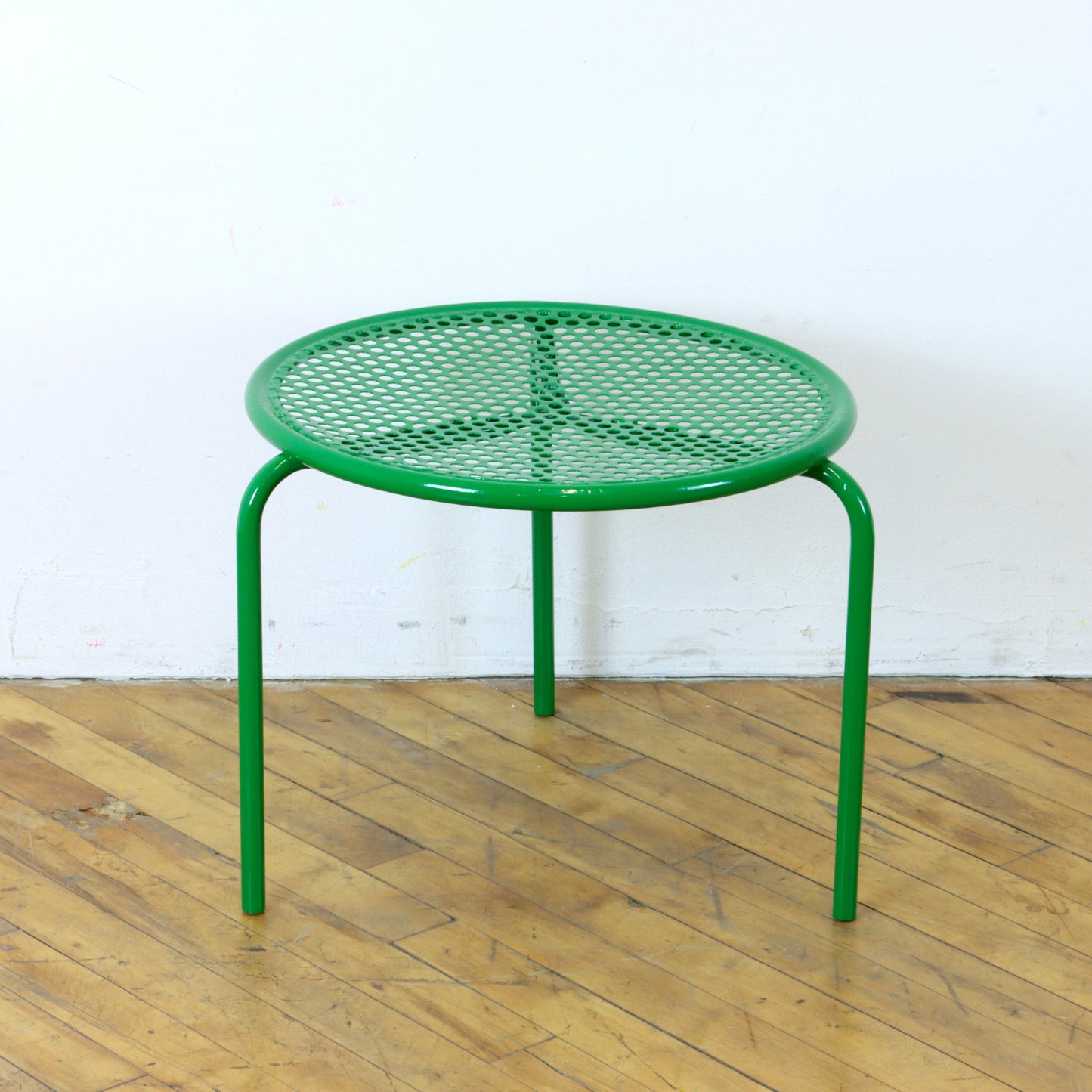 Vintage Italian Perforated Metal Side Table