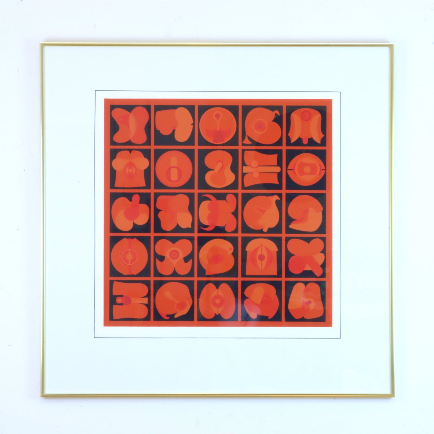 Takeshi Kawashima No. 68 Original Screen Print, Framed