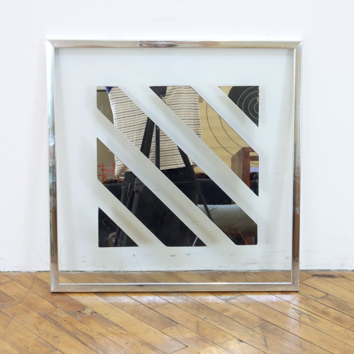1970s Large Mirror Art