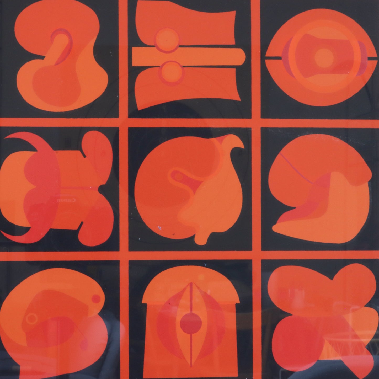 Takeshi Kawashima No. 68 Original Screen Print, Framed