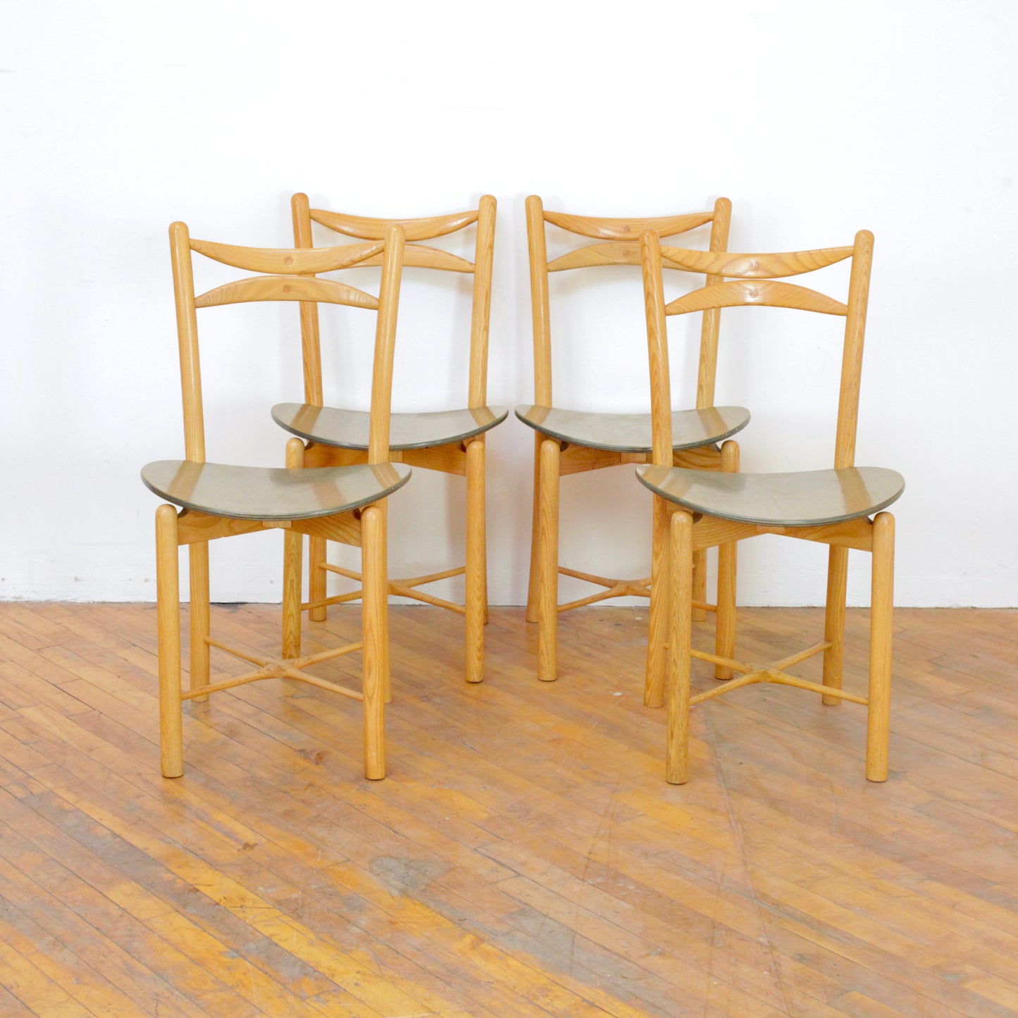Vintage Italian Dining Chairs-Set of 4