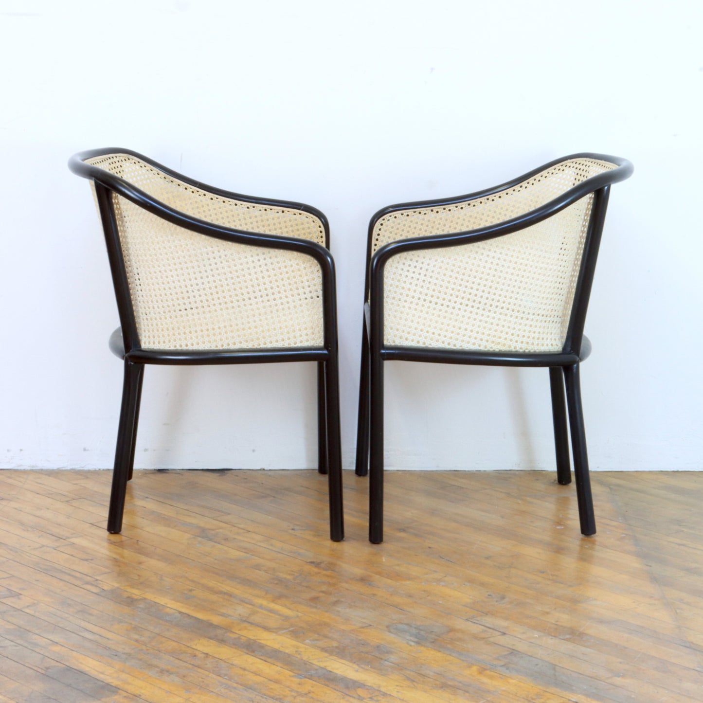 Rare Pair of Ward Bennett Landmark Lounge Chairs