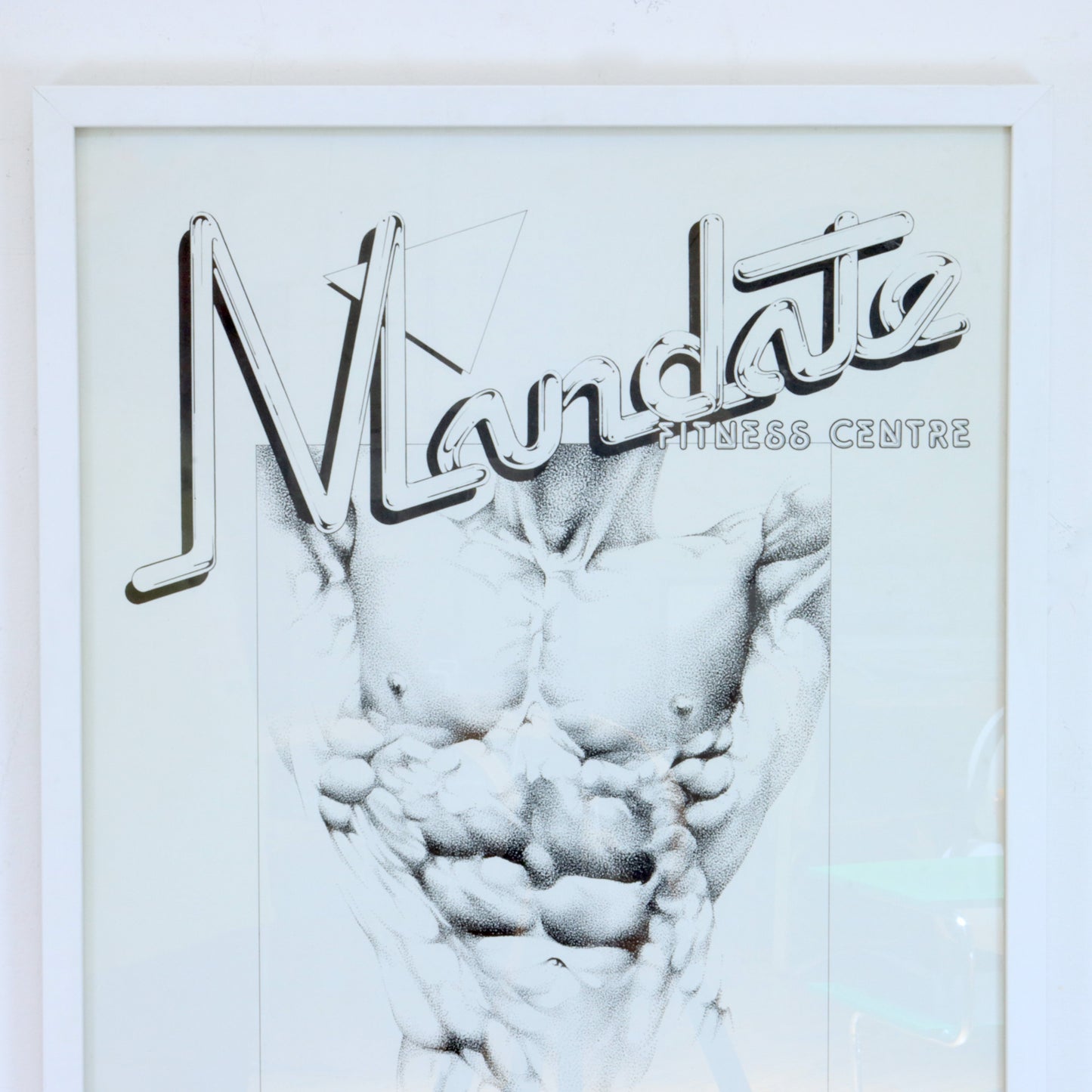 Framed 1986 Hot Pointillist Bod Poster