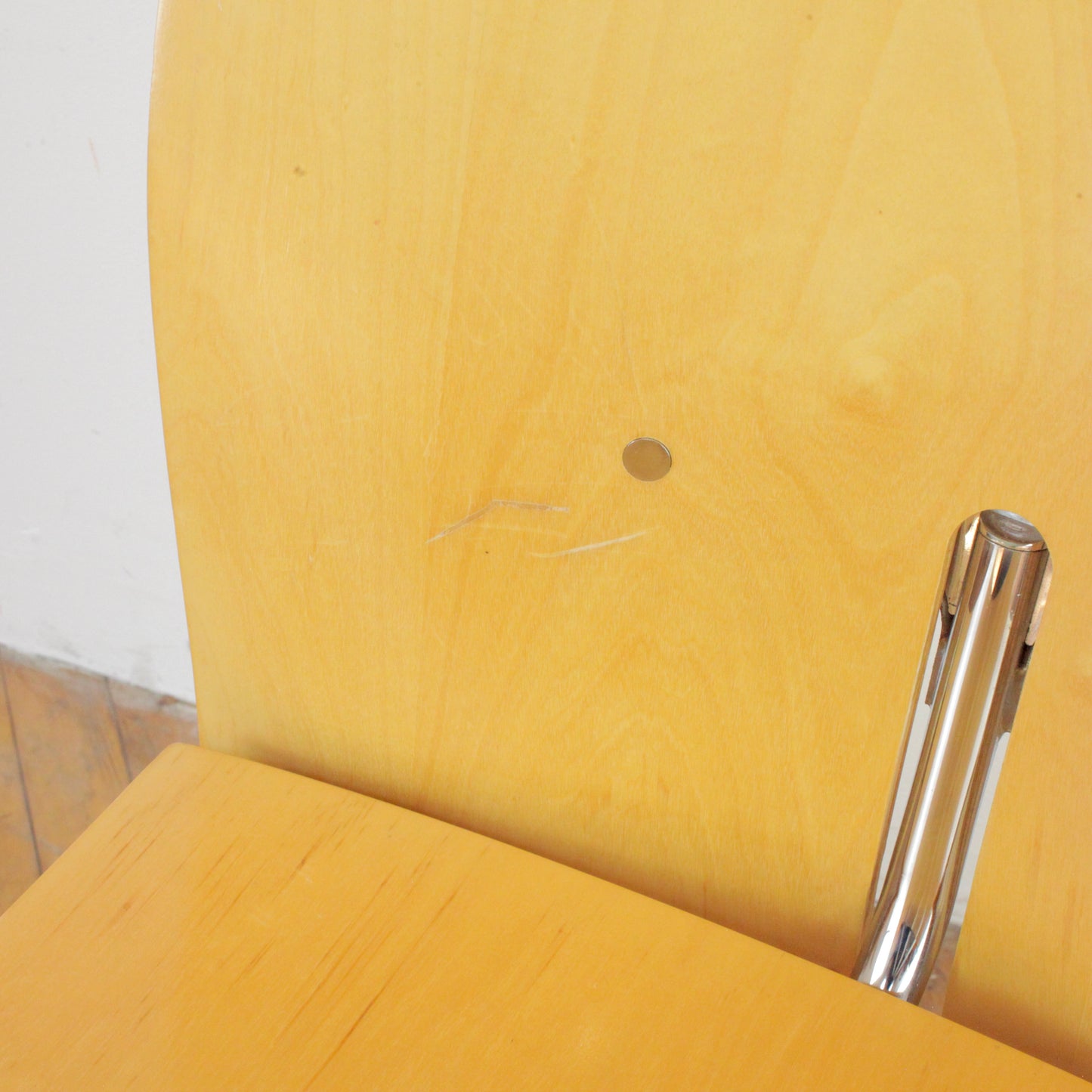 Set of 4 Postmodern Molded Ply Dining Chairs