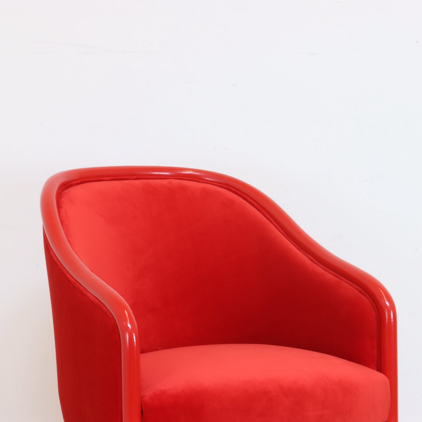 Pair of Ward Bennett Barrel Chairs
