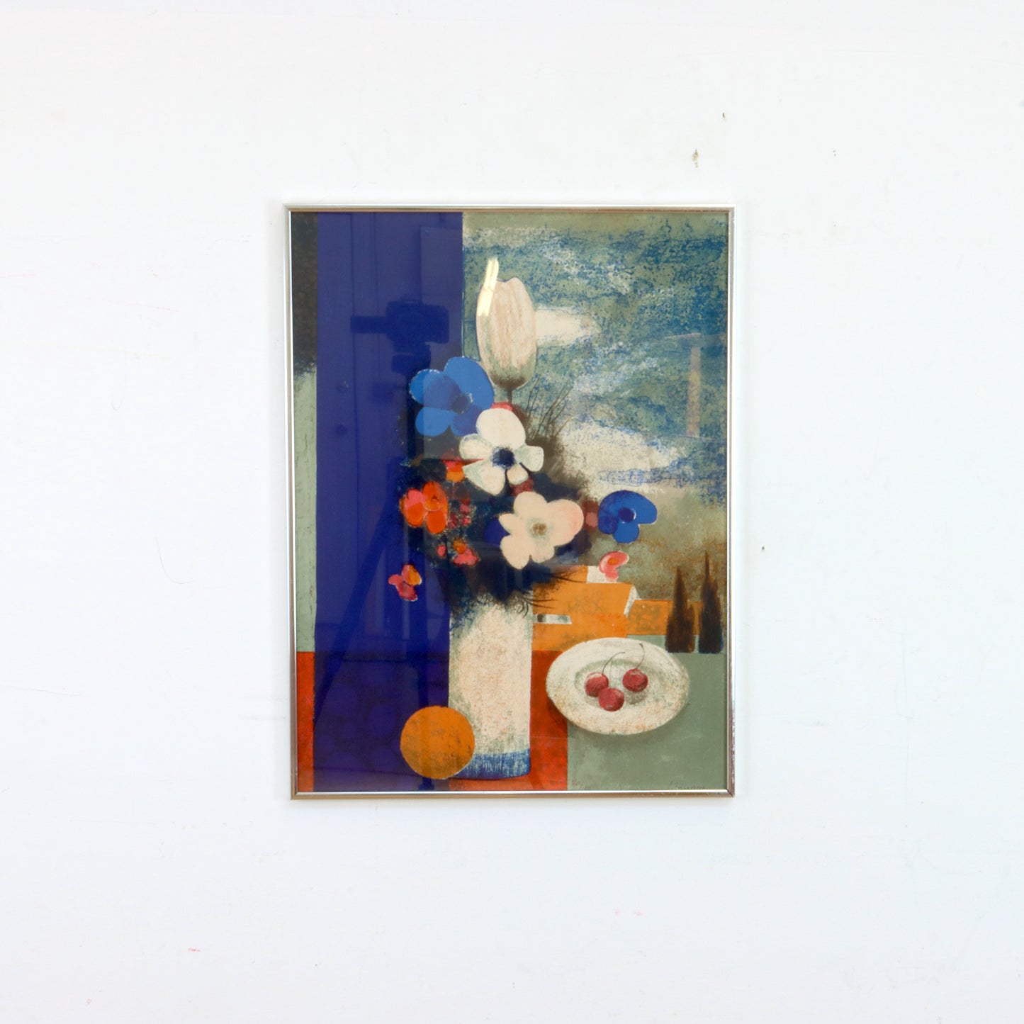 Mid Century Abstract Still Life Screen Print