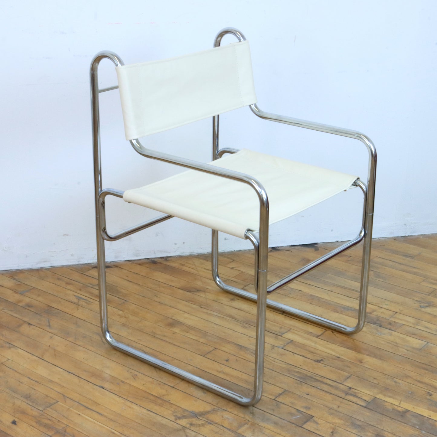 1970s Chrome and Leather Dining Chairs
