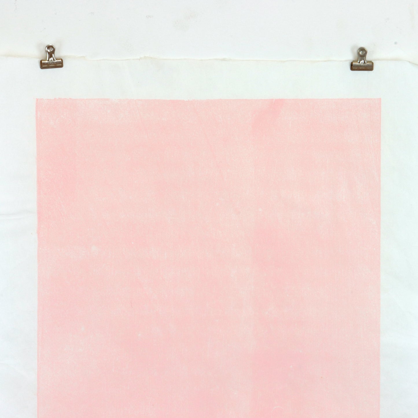 1990 Pink Relief Print by Joyce Dean