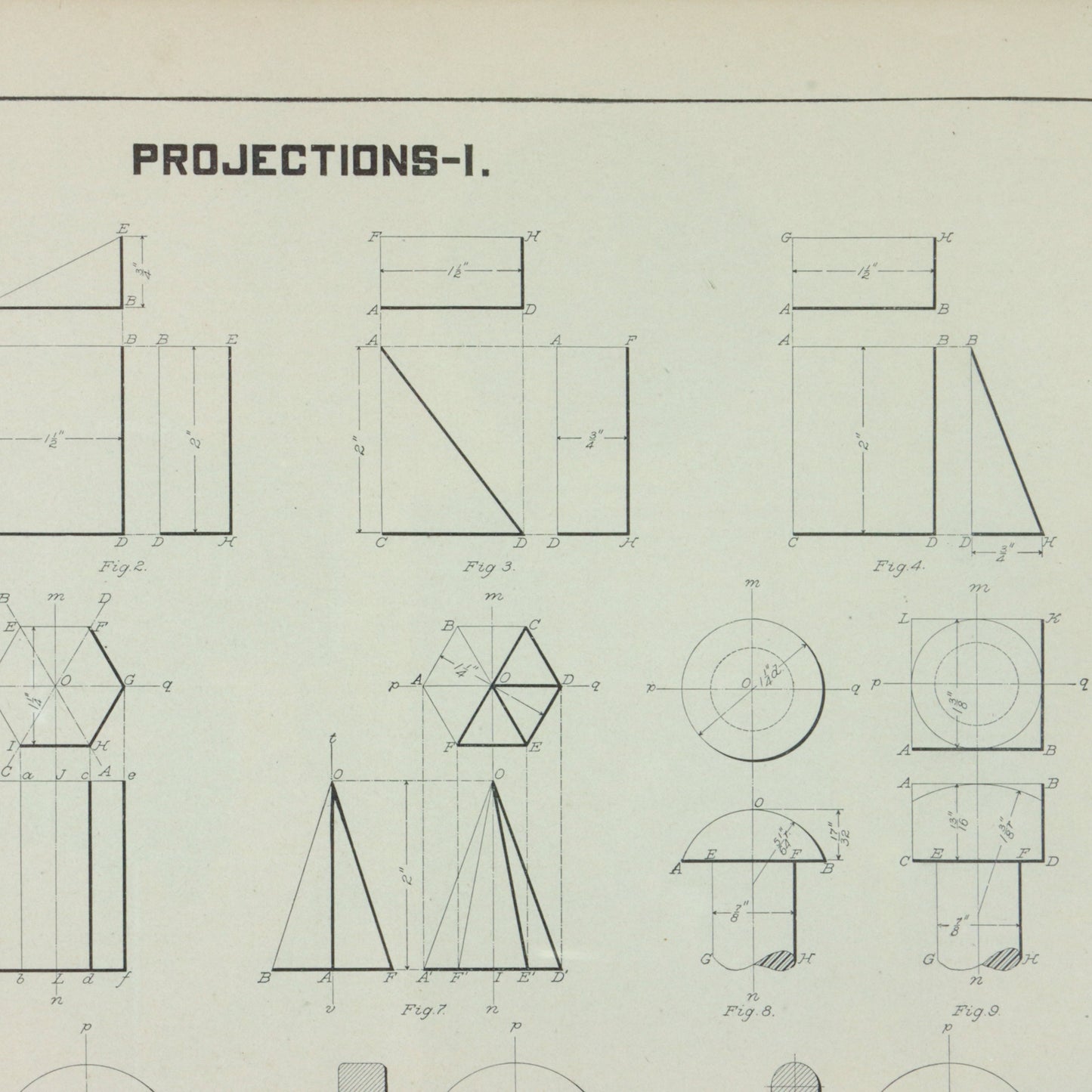 1897 Mechanical Drafting Print