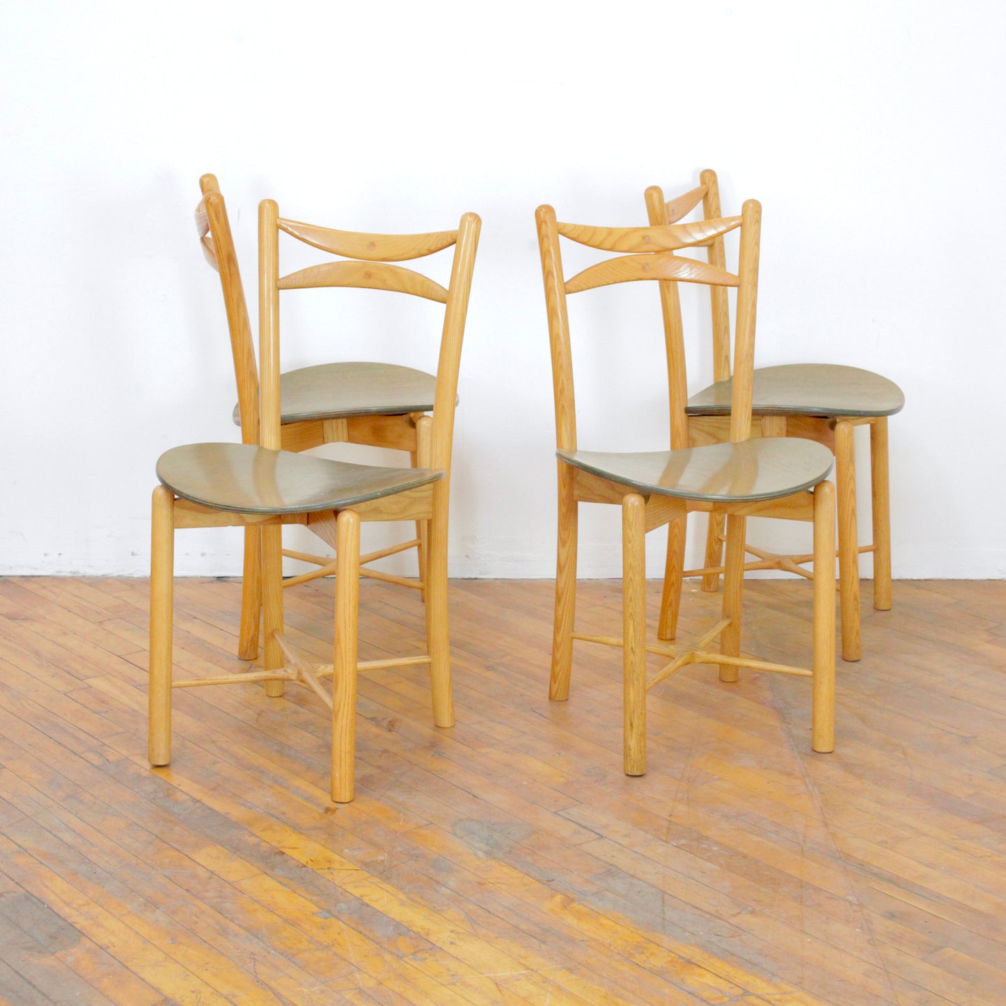 Vintage Italian Dining Chairs-Set of 4