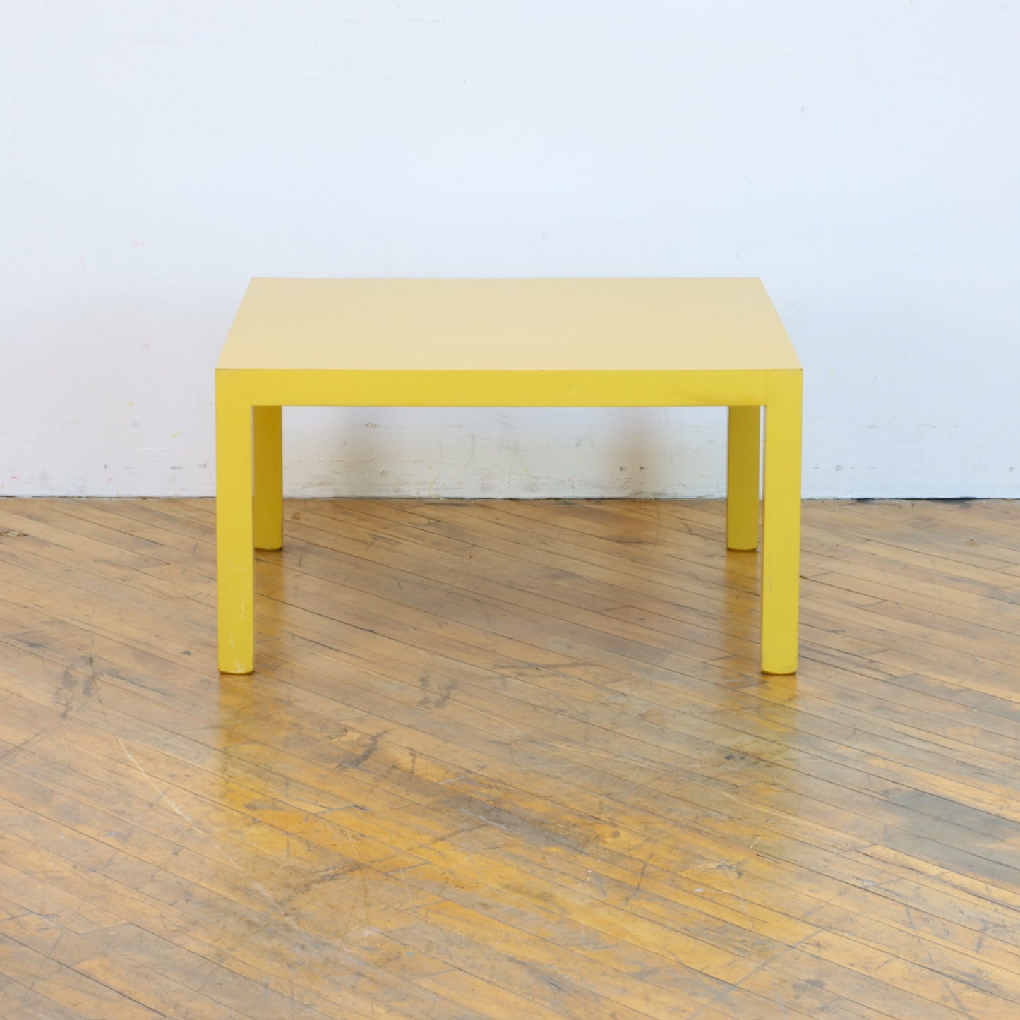 Vintage Yellow Parsons Coffee Table