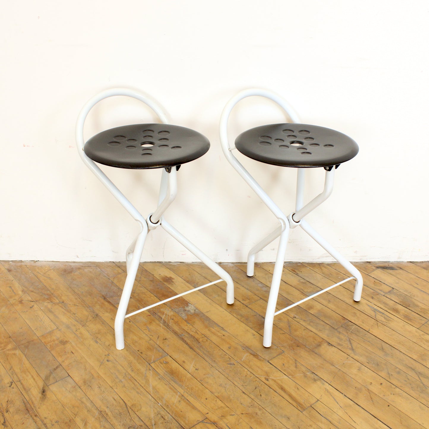 Pair of Tubecon Folding Stools