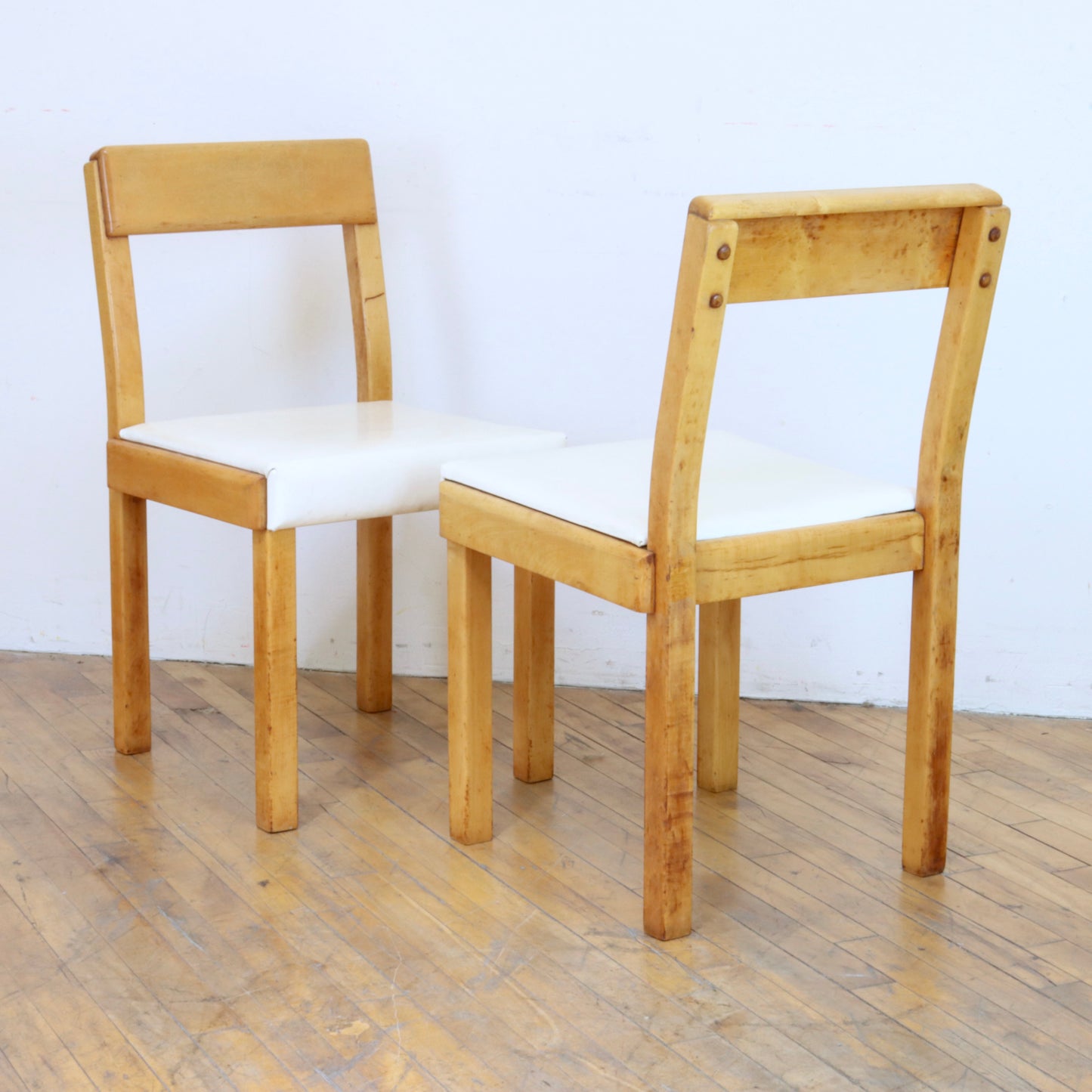 Pair of 1935 Russel Wright "American Modern" Chairs