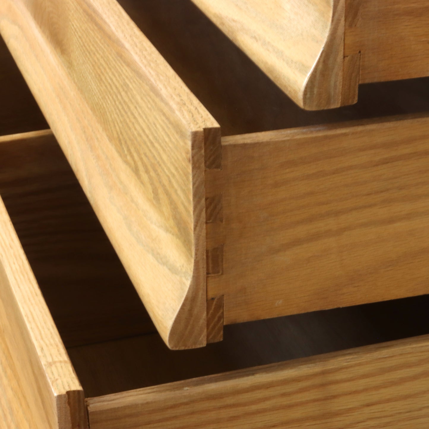 1950s Sculptural Oak Dresser by Jack Van Der Molen