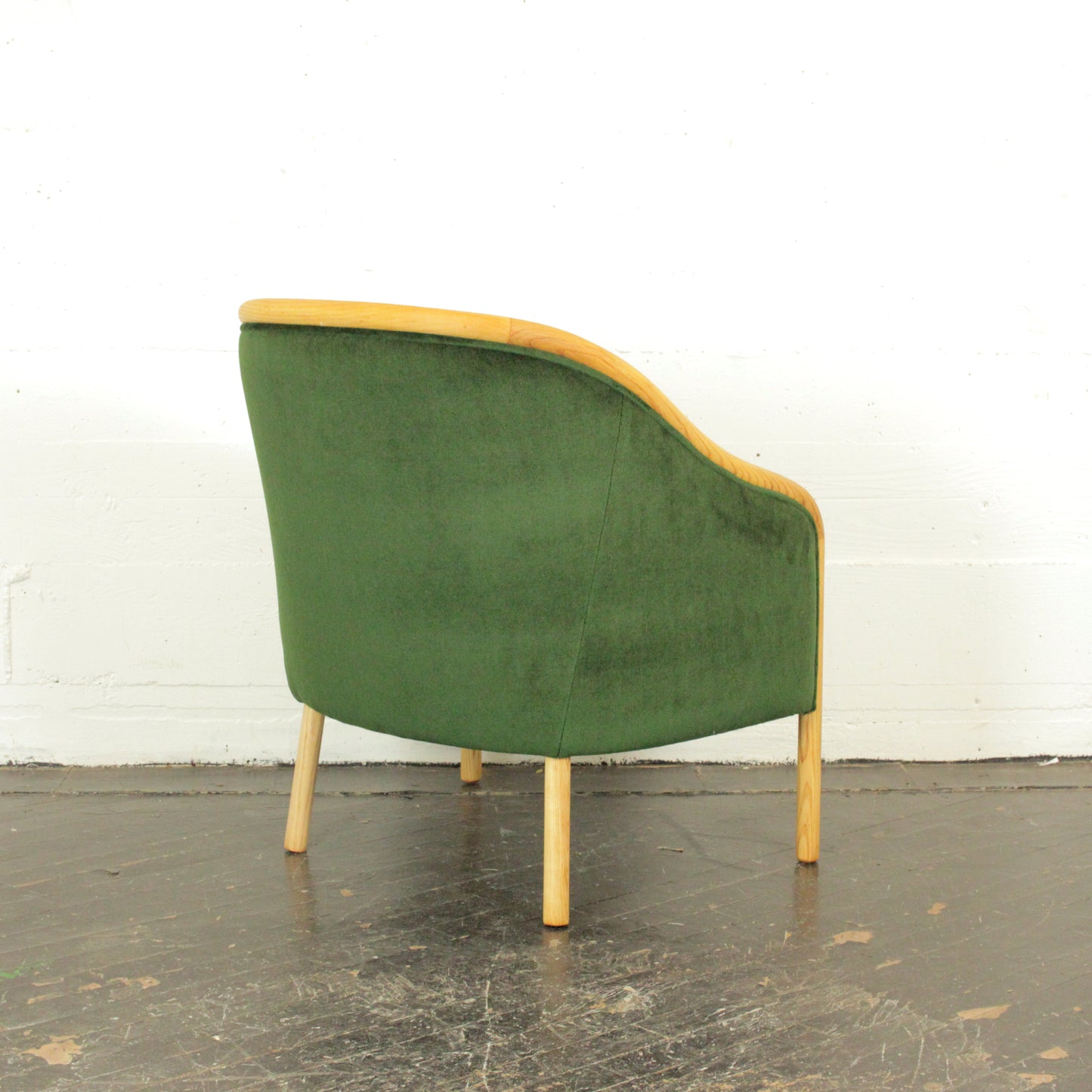 Pair of Ward Bennett Mohair Lounge Chairs