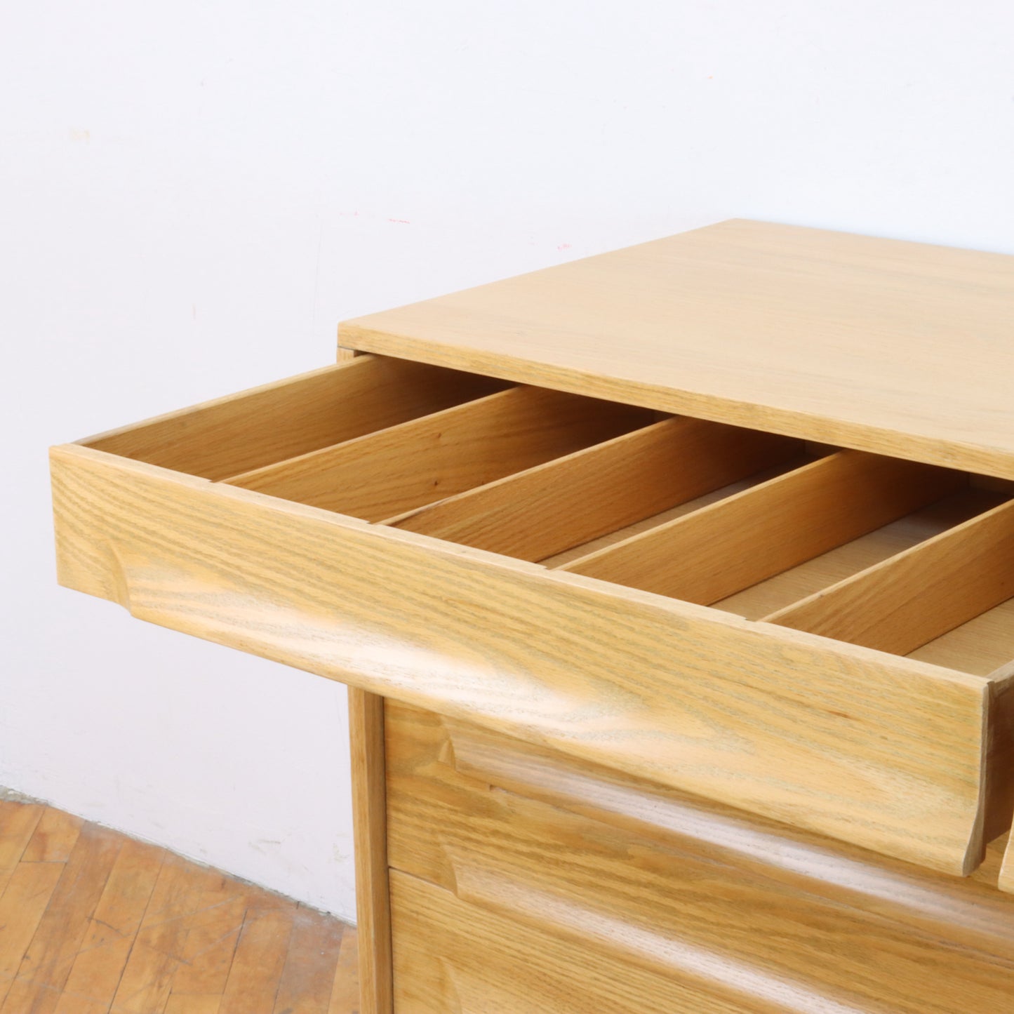 1950s Sculptural Oak Dresser by Jack Van Der Molen