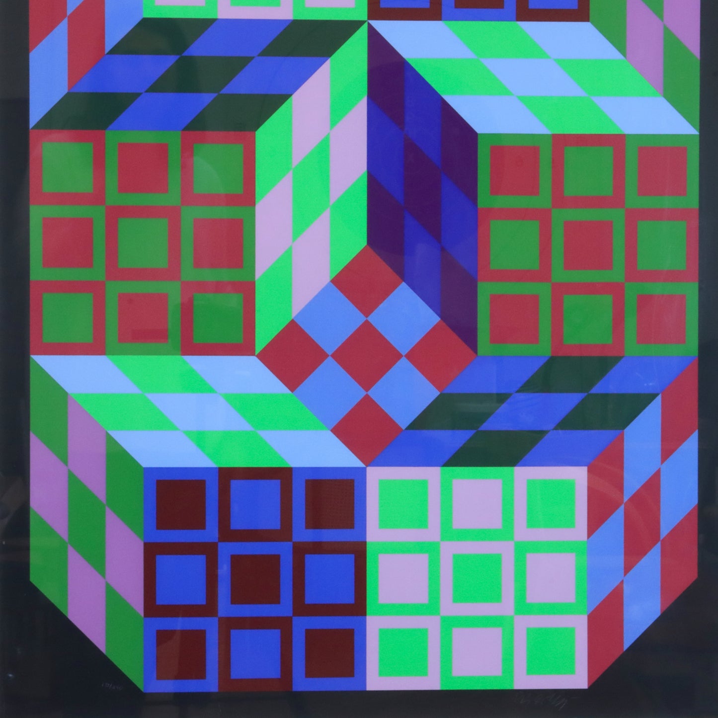 1980 Victor Vasarely Screen Print