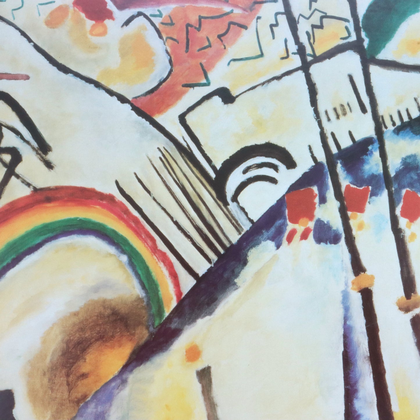 Large Vintage Kandinsky "Cossacks" Print