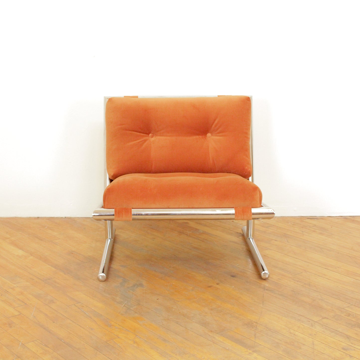 Arthur Umanoff Chrome Lounge Chair for Directional