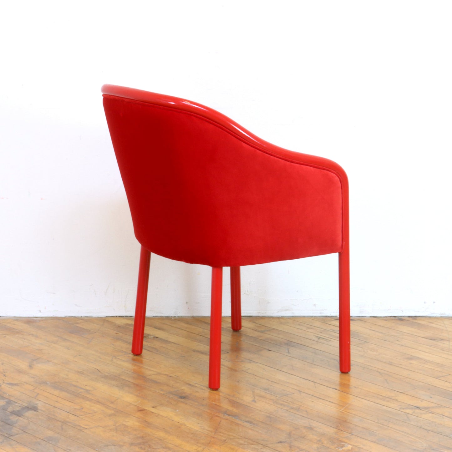 Pair of Ward Bennett Barrel Chairs