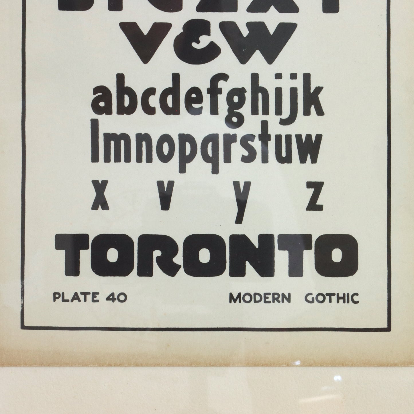 1940s Typography Reference Sheet.